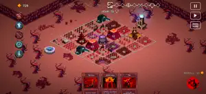 A red-tinted battle against enemy forces at year 40, with three cards to play