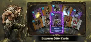 A fan of cards with a purple Deadly Party card in front — Discover 700+ Cards