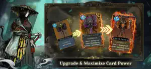 A card being upgraded through three stages — Upgrade & Maximize Card Power