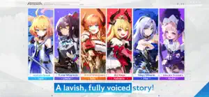 A line-up of six Vanguards with their names — A lavish, fully voiced story