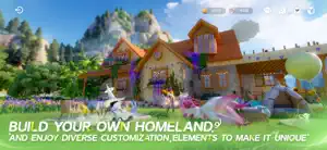A customised homeland house with Aniimo in the garden