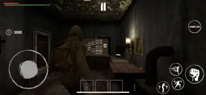 Sneaking through a dim farmhouse hallway toward a lit room