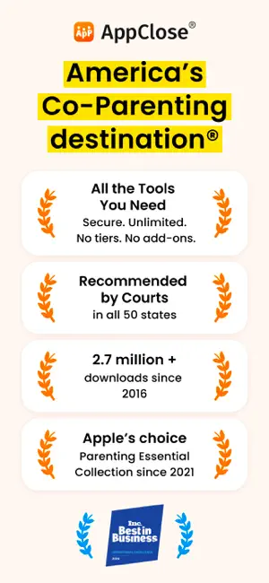 AppClose title card claiming 2.7 million downloads since 2016, court recommendations in all 50 states and an Inc. Best in Business badge