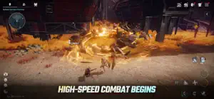Golden explosion from a gauntlet strike against ground troops