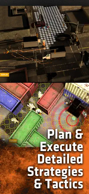 A top-down map with movement routes and fields of fire drawn, captioned plan and execute detailed strategies
