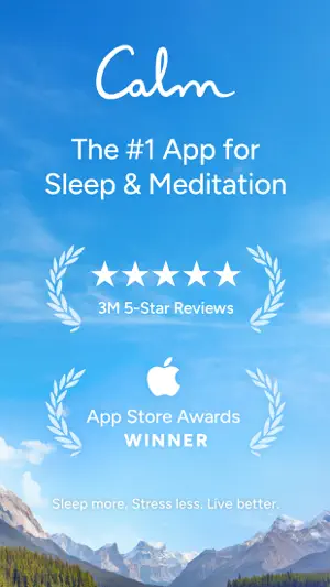 Title screen with awards and a mountain landscape behind