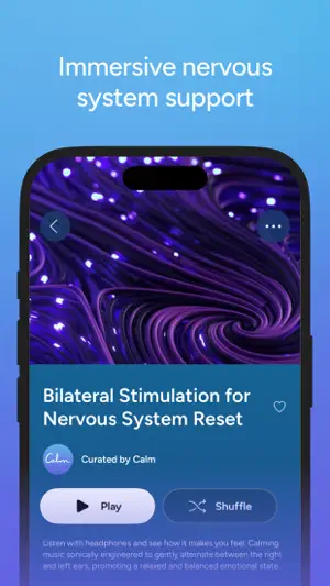 Curated audio track described as a nervous system reset