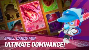 A hand of spell cards with a blue-capped Cookie — Spell Cards for Ultimate Dominance