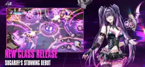 The Sugariff sub-class unleashing a sound-wave attack in a neon arena, captioned new class release