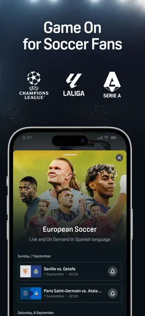 Game On for Soccer Fans: the European Soccer page with Champions League, LaLiga and Serie A