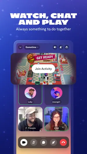 Shared activity running inside a call with four participants