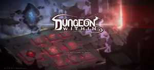 Dungeon Within title over a red-lit dungeon grid with a distant tower