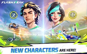 Key art of the two new characters, CB Steffie and WF Tatsuya, with the caption new characters are here