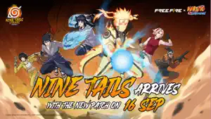 Naruto crossover key art: Nine Tails Arrives with the new patch, Naruto charging a Rasengan