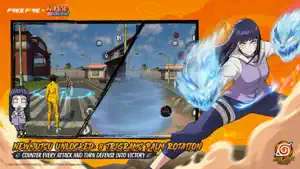 A Hinata-themed ability in action beside gameplay on a flooded map