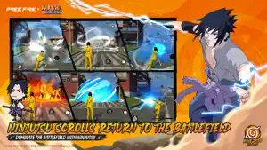 Ninjutsu Scrolls Return to the Battlefield: Sasuke with lightning over a squad fight