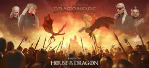 Key art of Targaryen riders and a dragon over an army, based on House of the Dragon