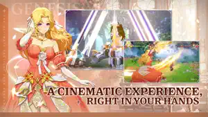 A pink-dressed princess before a bright cinematic scene — A Cinematic Experience