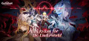 A Requiem for the Underworld version key art with characters facing a pale white-haired figure