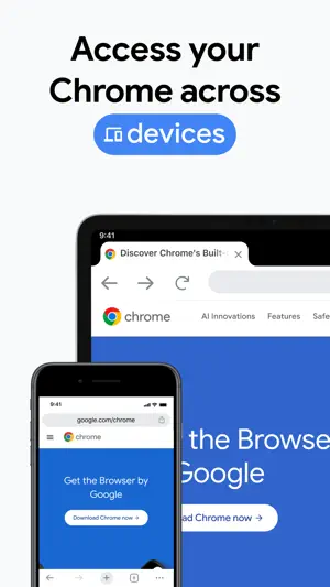 The same browser session shown on a phone and a laptop