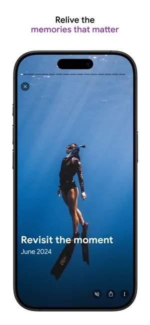 Full-screen memory titled Revisit the moment, dated June 2024