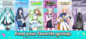 Six group banners side by side: VIRTUAL SINGER, Leo/need, MORE MORE JUMP!, Vivid BAD SQUAD, Wonderlands x Showtime and Nightcord at 25:00