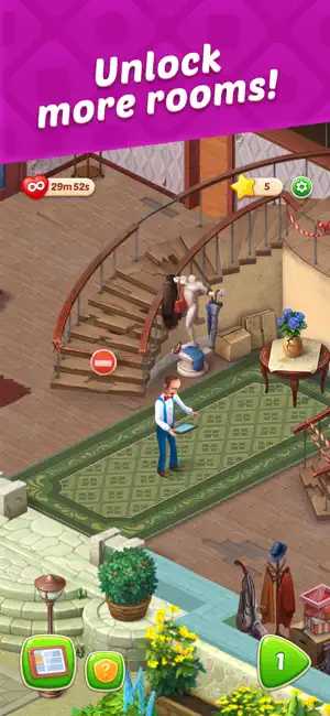 Hallway being renovated with a lives timer running