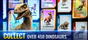 Collection grid of dinosaur cards from the roster of over 450