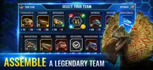Team selection screen assembling three creatures before a fight