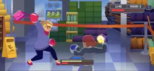 Boxing a blonde Karen in a supermarket aisle beside a wet-floor sign, round 2