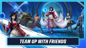 Champion line-up screen showing several skins together