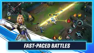 Lane skirmish with minions and an ability landing