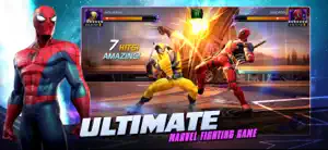 Fight in progress with a seven-hit combo counter