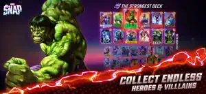 Deck of collected hero and villain cards laid out in a grid