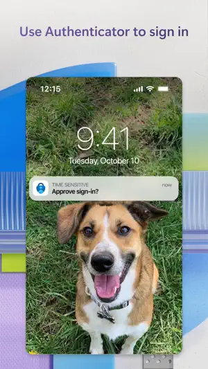 Lock screen notification asking to approve a sign-in