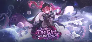 The Girl from the Void key art — a pink-haired character before a swirling cosmic portal