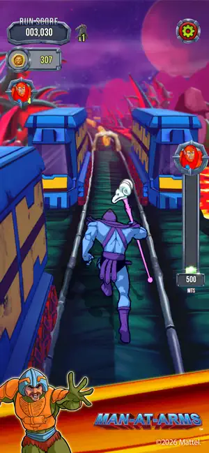 Skeletor between armoured train cars — Man-At-Arms