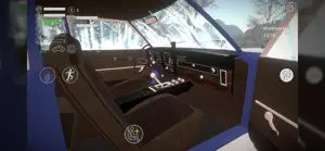 Inside the sedan looking at the bare dashboard, gear lever and door card