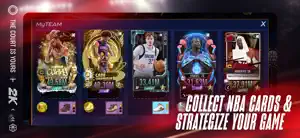MyTEAM screen with a row of rated NBA player cards