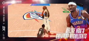 Recreated highlight with a player rising for a jump shot
