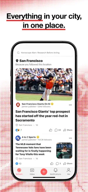 San Francisco location feed led by a Giants prospect story from a partner publisher