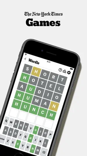 Wordle grid with five guesses coloured green and yellow