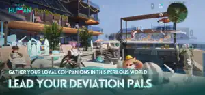 A sunlit base with a swimming pool where captured Deviation pals lounge