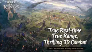 An overview of a walled city and fields — True Real-time, True Range, Thrilling 3D Combat