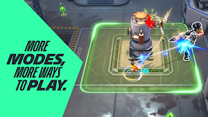 A top-down Control point on a grid floor with a green capture ring — More Modes, More Ways to Play