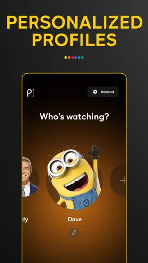 Profile picker asking who is watching with avatar choices