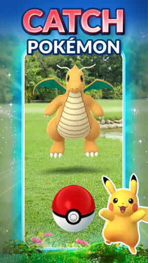 Catch screen with a creature framed in the camera view
