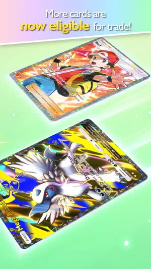 Two rare cards shown as newly eligible for trading