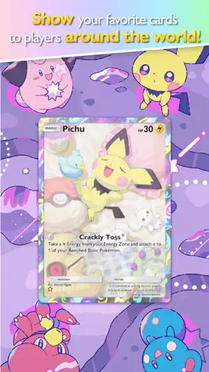 Favourite card displayed on a decorated board
