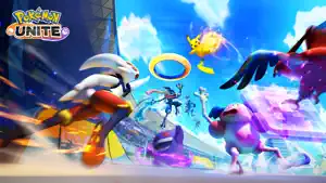 Key art with several Pokémon converging on an arena